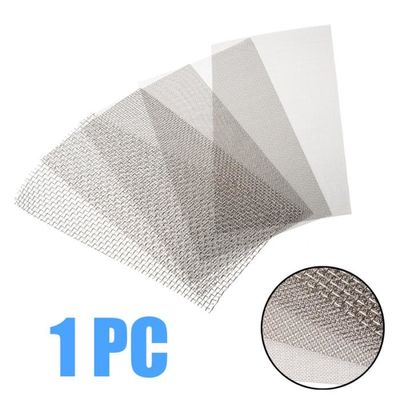 اندازه سفارشی Mesh فلزی 304 316 فولاد ضد زنگ Woven Wire Mesh / پارچه برای پنجره و درب پرده امنیتی