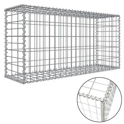 1x1x2 پی وی سی گابیان سبد گابیان جعبه نگهدارنده زنک پوشانده گابیان میش در فولاد سیم میش