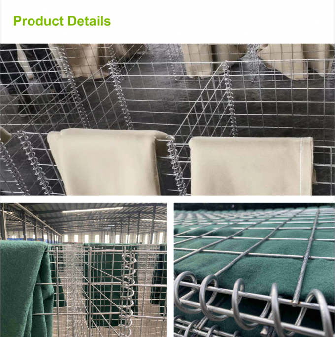 2.0-4.5mm Mil1 Hesco مانع حفاظت از سیل مانع دفاعی 4