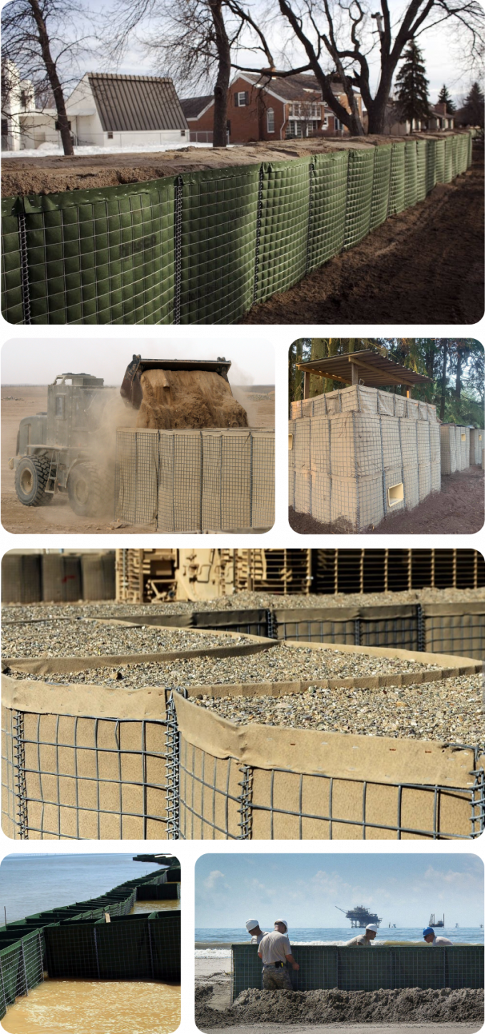 2.0-4.5mm Mil1 Hesco مانع حفاظت از سیل مانع دفاعی 5