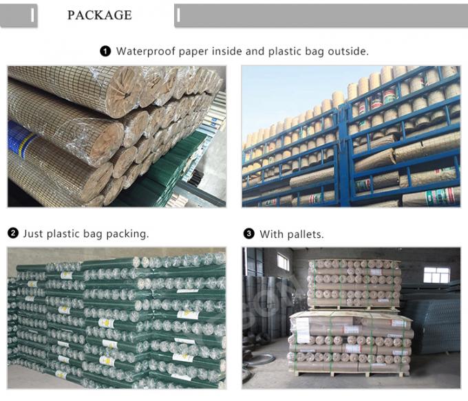 0.5mm-14mm پلاستیک PVC Welded Wire Mesh رول های دوامدار پالتو قفس Wire Mesh 3