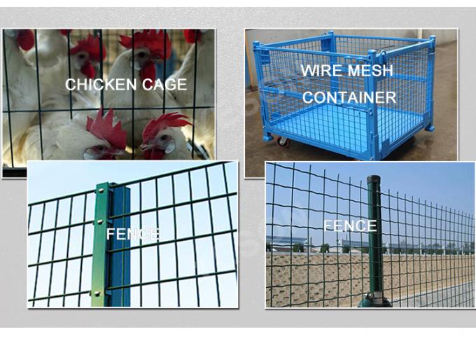 0.5mm-14mm پلاستیک PVC Welded Wire Mesh رول های دوامدار پالتو قفس Wire Mesh 4