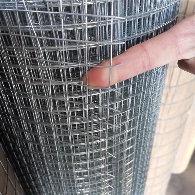 1/2x1 1x1 آهن گالوانیزه داغ سیم جوش داده شده رول پارچه مش پارچه / 16 گیج الکترو گالوانیزه سوراخ مش جوش داده شده 3