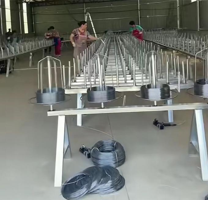 0.4-0.9mm ضد تانک موانع سیم میش تانک خطوط زخم فولاد سیم حصار 5