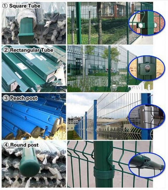 50x200mm Mesh 3D Curved Fence مثلث خم شده 1.83mx2.5m پانل 1