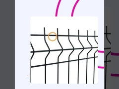 PVC پوشش 3d حصار خمیده باغ مزرعه جوش سیم میش خم کردن سد پانل